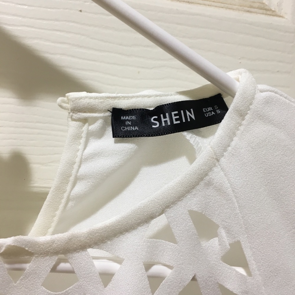 Shein White Blouse
